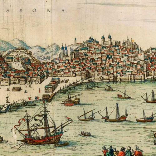Vue du port de Lisbonne