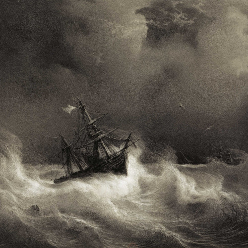Bateau dans la tempête