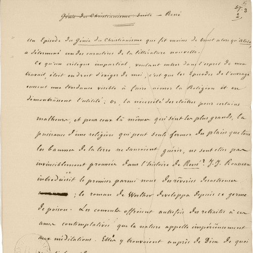 Remarques à propos de René par Chateaubriand lui-même