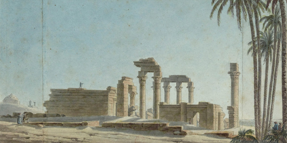 Bas-reliefs et détails d’une colonne du temple au nord d’Esnèh