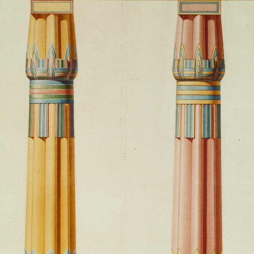 Colonnes à faisceau du temple de Karnak