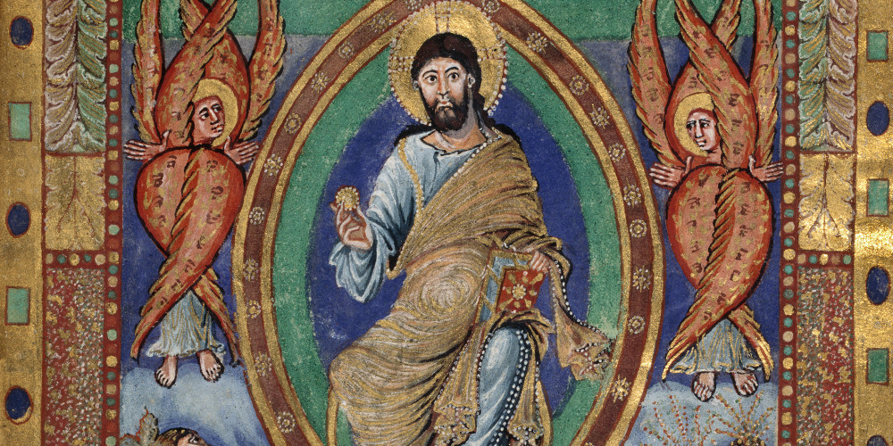La cour céleste et le Christ en majesté