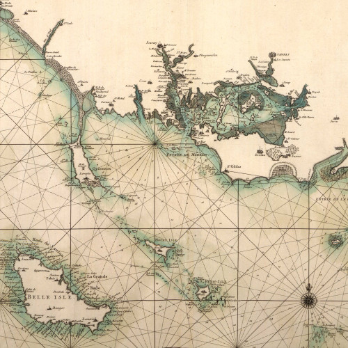 Le Neptune françois : carte particuliere des costes de Bretagne