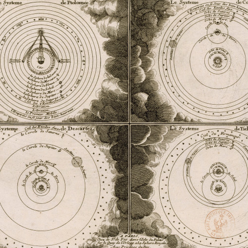 Systèmes olaires de Ptolémée, Copernic, Descartes et Tycho Brahé