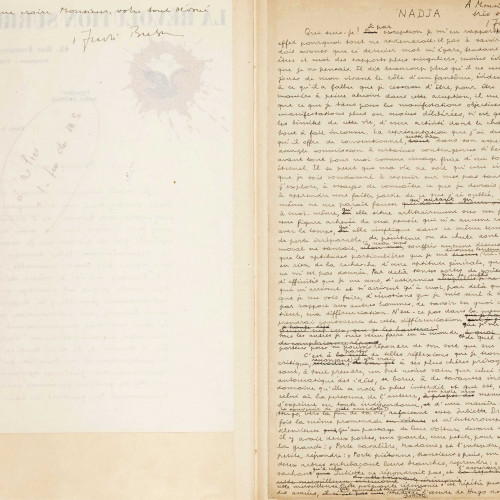 Première page du manuscrit autographe de Nadja